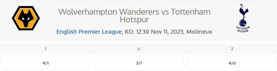 Wanderers - Tottenham